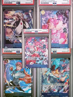 PSA 10 Flagship Battle Promo Koby Perona Queen One Piece Card Japanese Set of 5 - Image 1