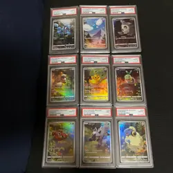 Pikachu AR 9 Piece Set SEQ Number PSA 10 Pokemon Card Japanese - Image 1
