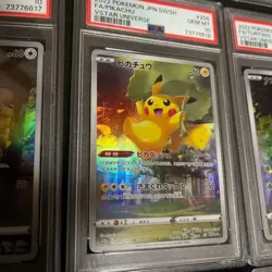 Pikachu AR 9 Piece Set SEQ Number PSA 10 Pokemon Card Japanese - Image 2