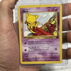 Pokemon TCG Team Rocket Abra Common 49/82 Vintage Vtg Nintendo NM/MT Card WOTC - Image 1