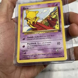 Pokemon TCG Team Rocket Abra Common 49/82 Vintage Vtg Nintendo NM/MT Card WOTC - Image 2