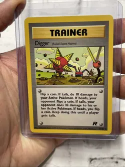 Pokemon Card Digger 75/82 UNLIMITED Team Rocket WOTC Uncommon NM Vintage Pokemon - Image 1
