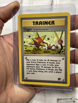 Pokemon Card Digger 75/82 UNLIMITED Team Rocket WOTC Uncommon NM Vintage Pokemon - Image 2