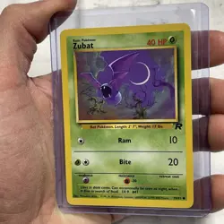 TEAM ROCKET SET ZUBAT POKEMON CARD 70/82 NM VINTAGE VTG NINTENDO COMMON TCG WOTC - Image 2