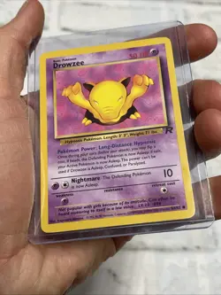 Drowzee Pokemon Card Team Rocket Pokemon 54/82 Common NM Vintage Nintendo WOTC - Image 2