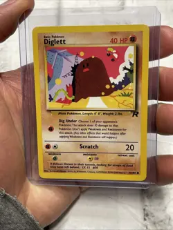 Pokemon TCG WOTC Team Rocket Diglett NON- Holo Common Card 52/82 NM/MT TCG WOTC - Image 1