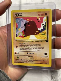 Pokemon TCG WOTC Team Rocket Diglett NON- Holo Common Card 52/82 NM/MT TCG WOTC - Image 2