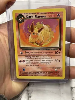 Dark Flareon Pokemon TCG 35/82 Team Rocket Non-Holo Uncommon Vintage Card Vtg NM - Image 1
