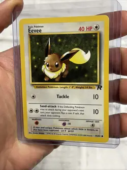 Pokemon Eevee 55/82 Pokemon Card Team Rocket Nintendo Vintage Vtg WOTC TCG NM - Image 2