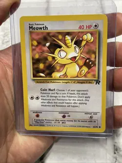 Pokemon Meowth Team Rocket Set 2000 Common Card 62/82 NM Condition Vintage WOTC - Image 1