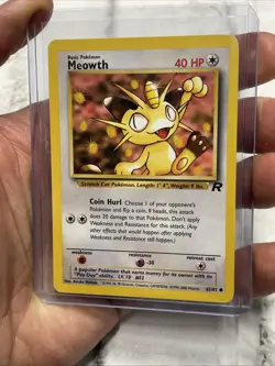 Pokemon Meowth Team Rocket Set 2000 Common Card 62/82 NM Condition Vintage WOTC - Image 2