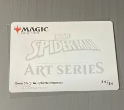MTG Gwen Stacy Art Card (34/54) Art Series: Marvel's Spider-Man Regular - Image 2
