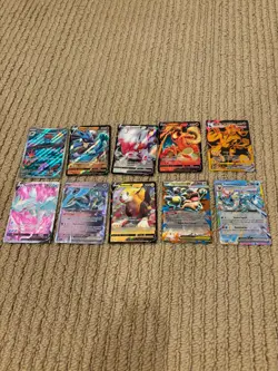 Pokemon cards set of 10 CCG in mint condition - Image 1