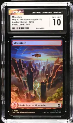 MOUNTAIN Avatar: The Last Airbender Foil CGC 10 MTG [Nostalgium] - Image 1