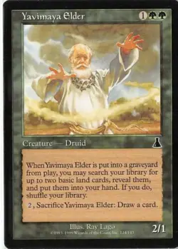Yavimaya Elder Urza's Destiny Light Play LP Magic the Gathering - Image 1