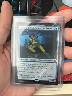 April O'Neil, Live on the Scene NM, English Magic the Gathering MTG M 0009 - Image 2