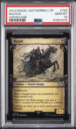 2023 MTG TALES OF MIDDLE-EARTH SHOWCASE #725 NAZGUL PSA 10 - Image 1