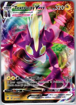 Toxtricity VMAX 071/192 SWSH02: Rebel Clash - Pokemon Card - NM - Image 1