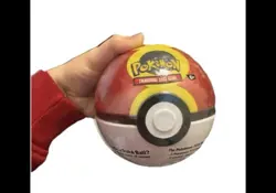 Pokemon TCG 2025 Q4 Poke Ball Tin Sealed Tin PREMIER BALL - 3 Booster Packs E25 - Image 1
