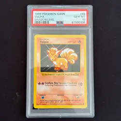 1999 - POKEMON - BASE SET - VULPIX - SHADOWLESS #68/102 VULPIX PSA 10 - Image 1