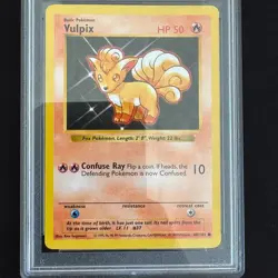 1999 - POKEMON - BASE SET - VULPIX - SHADOWLESS #68/102 VULPIX PSA 10 - Image 3