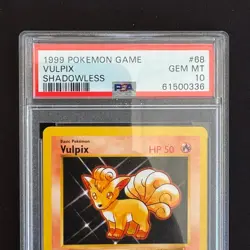 1999 - POKEMON - BASE SET - VULPIX - SHADOWLESS #68/102 VULPIX PSA 10 - Image 4