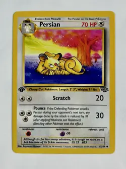 Persian 1999 Pokemon Game Jungle 1st Edition Uncommon #42/64 * Near Mint - Image 1