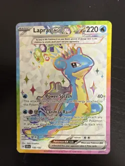 Lapras ex 158/142 Stellar Crown Ultra Rare Full Art Pokemon - Image 1