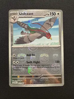 Pokemon TCG Unfezant (Master Ball Pattern) 073/086 Sv: Black Bolt Near Mint - Image 1