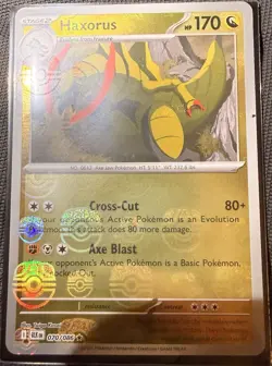 Pokemon TCG Haxorus Master Ball Pattern 072/086 Black Bolt SV11B - Image 3