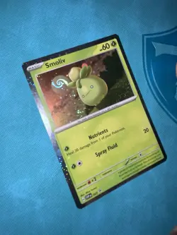 Smoliv Galaxy HD SWIRL Cosmos Holo Rare Moon Swirl Promo Pokemon SVP 023 - Image 1