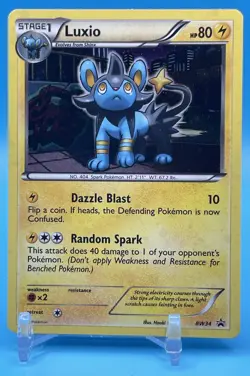 Luxio Holo BW34 Black & White Black Star Promo Pokemon TCG - Image 1