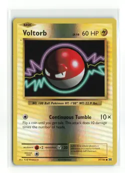VOLTORB 39/108 XY EVOLUTIONS REVERSE HOLO POKEMON TCG LP - Image 1