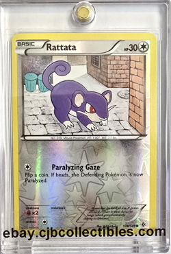 Pokemon RATTATA 104/149 Reverse Holo Boundaries Crossed - Light Play 🍒 - Image 1
