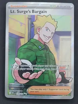 Lt. Surge's Bargain 170/132 Ultra Rare Mega Evolution Pokemon TCG - Image 1