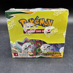 #2 Pokemon TCG SWSH Evolving Skies Booster Box Sealed w/ Acrylic Case - Image 1
