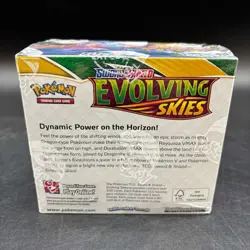 #2 Pokemon TCG SWSH Evolving Skies Booster Box Sealed w/ Acrylic Case - Image 3