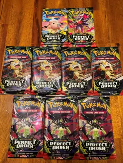 Pokemon Perfect Order 9x Booster Packs New Sealed (in hand & ships immediately) - Image 1