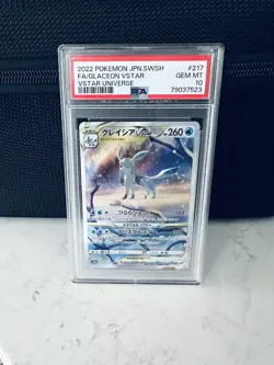 Pokemon Glaceon VSTAR SAR 217/172 S12a Japanese PSA 10 Gem Mint - Image 1