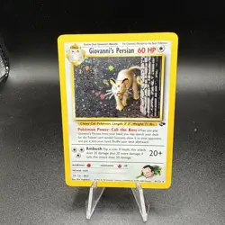 Pokemon TCG Giovanni's Persian 8/132 Gym Challenge Holo Rare MP/LP Vintage WOTC - Image 1