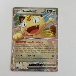 Meowth ex 62/88 Double Rare Pokemon Perfect Order ME03 NM - Image 1