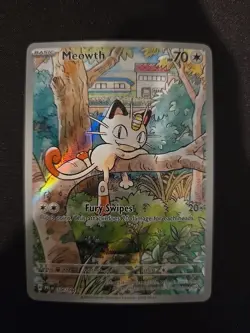 Pokemon TCG Meowth 106/ Holo Illistration Rare Phantasmal Flames - Image 1