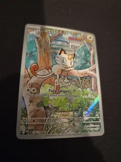 Pokemon TCG Meowth 106/ Holo Illistration Rare Phantasmal Flames - Image 2