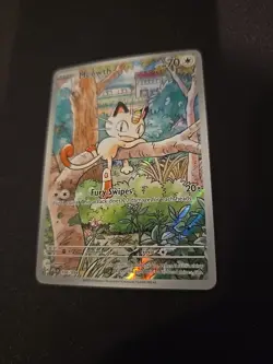 Pokemon TCG Meowth 106/ Holo Illistration Rare Phantasmal Flames - Image 3