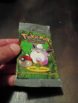 1999 Factory Sealed Pokemon Jungle Booster Pack - Wigglytuff Art - UNPUNCHED 742818061384 - Image 3