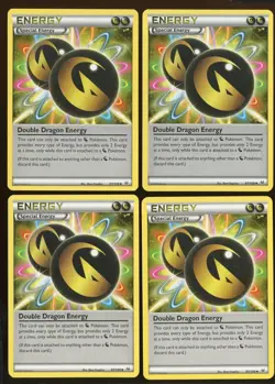 4x Double Dragon Energy 97/108 LP/Pl Uncommon XY Roaring Skies Pokemon - Image 1