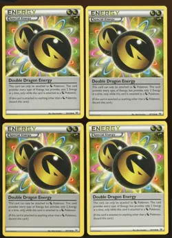 4x Double Dragon Energy 97/108 LP/Pl Uncommon XY Roaring Skies Pokemon - Image 3