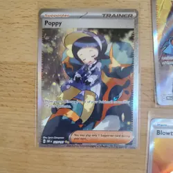Pokemon TCG Lot 4 Full Art Trainers and SIR Trainer Poppy - Image 2