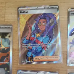 Pokemon TCG Lot 4 Full Art Trainers and SIR Trainer Poppy - Image 4