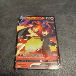 Pokemon Lance's Charizard V Celebrations SWSH133 Black Star Promo Near Mint - Image 1